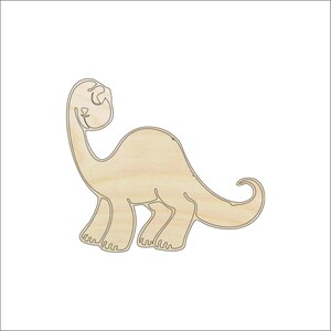 Dinosaur - Laser Cut Out Unfinished Wood Craft Shape DIN6 Dinosaur - Laser Cut Out Unfinished Wood Craft Shape DIN6