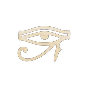 Egyptian Eye - Laser Cut Out Unfinished Wood Craft Shape WLD55 Egyptian Eye - Laser Cut Out Unfinished Wood Craft Shape WLD55
