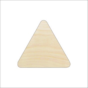 Triangle - Laser Cut Out Unfinished Wood Craft Shape BSC6 Triangle - Laser Cut Out Unfinished Wood Craft Shape BSC6