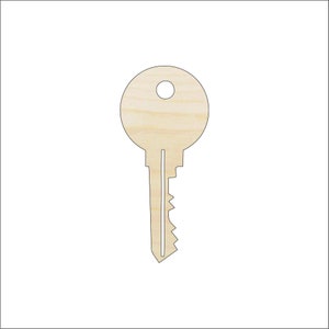 Key - Laser Cut Out Unfinished Wood Craft Shape KEY14 Key - Laser Cut Out Unfinished Wood Craft Shape KEY14