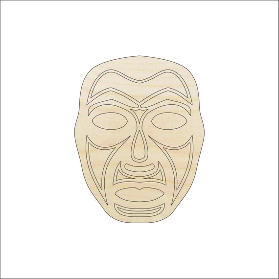 Mask - Laser Cut Out Unfinished Wood Craft Shape MSK3 Mask - Laser Cut Out Unfinished Wood Craft Shape MSK3