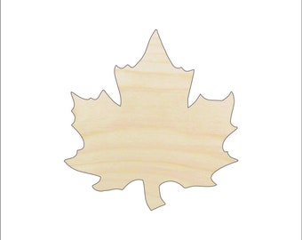 Leaf - Laser Cut Out Unfinished Wood Craft Shape LEF19 Leaf - Laser Cut Out Unfinished Wood Craft Shape LEF19