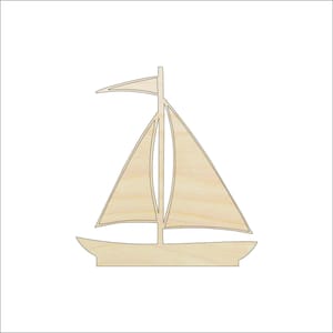 Boat - Laser Cut Out Unfinished Wood Craft Shape BOT11 Boat - Laser Cut Out Unfinished Wood Craft Shape BOT11