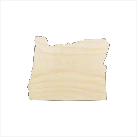 State Oregon - Laser Cut Out Unfinished Wood Craft Shape STAT85 State Oregon - Laser Cut Out Unfinished Wood Craft Shape STAT85