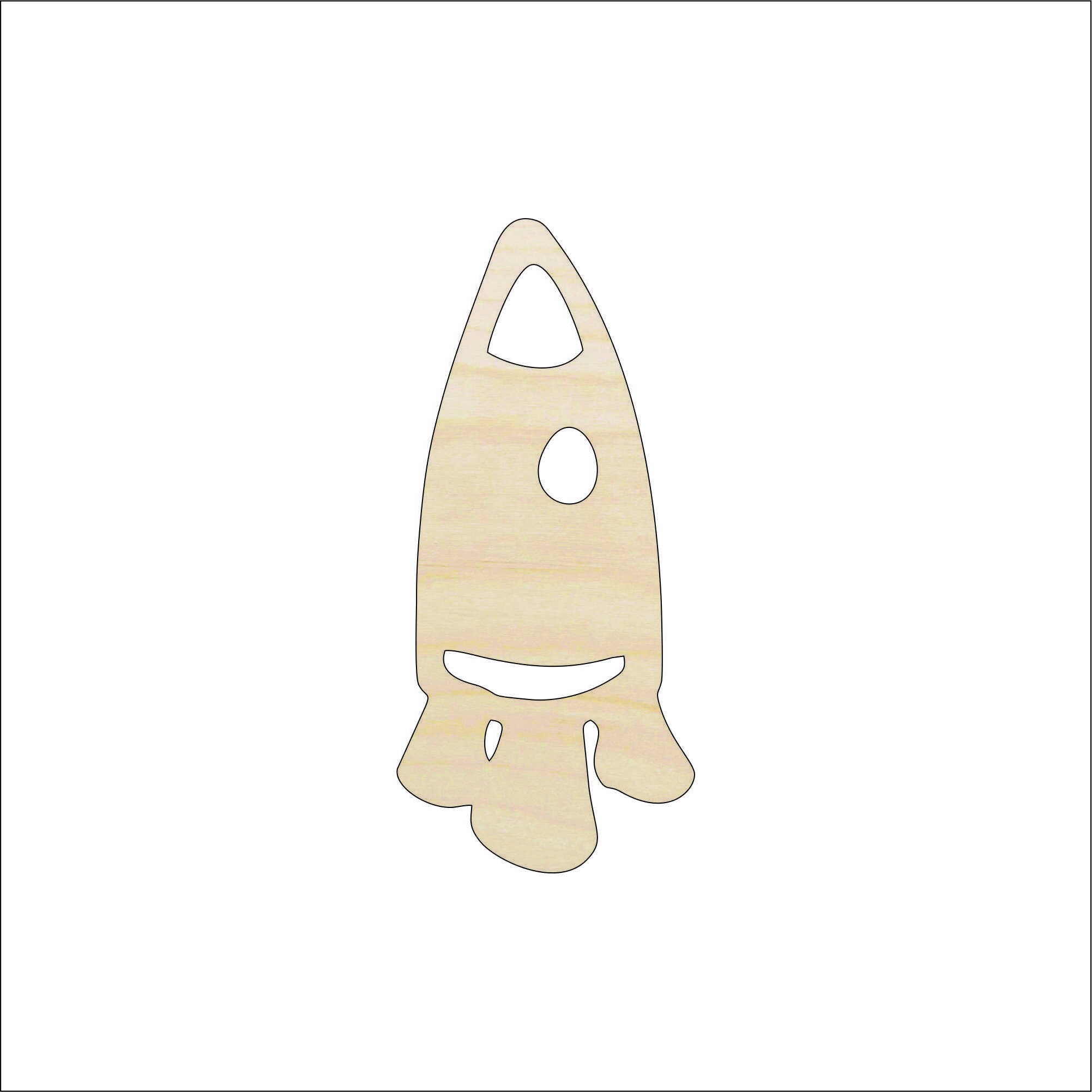 Spaceship - Laser Cut Out Unfinished Wood Craft Shape SPC61 Spaceship - Laser Cut Out Unfinished Wood Craft Shape SPC61