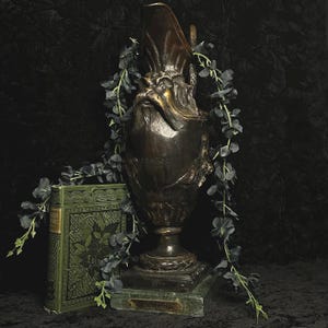 Antique 19th Century &quot;Rams and Servants&quot; Bronze Lost-Wax Animalier Ewer Urn Vase Sculpture by French Artist Pierre-Jules Mene