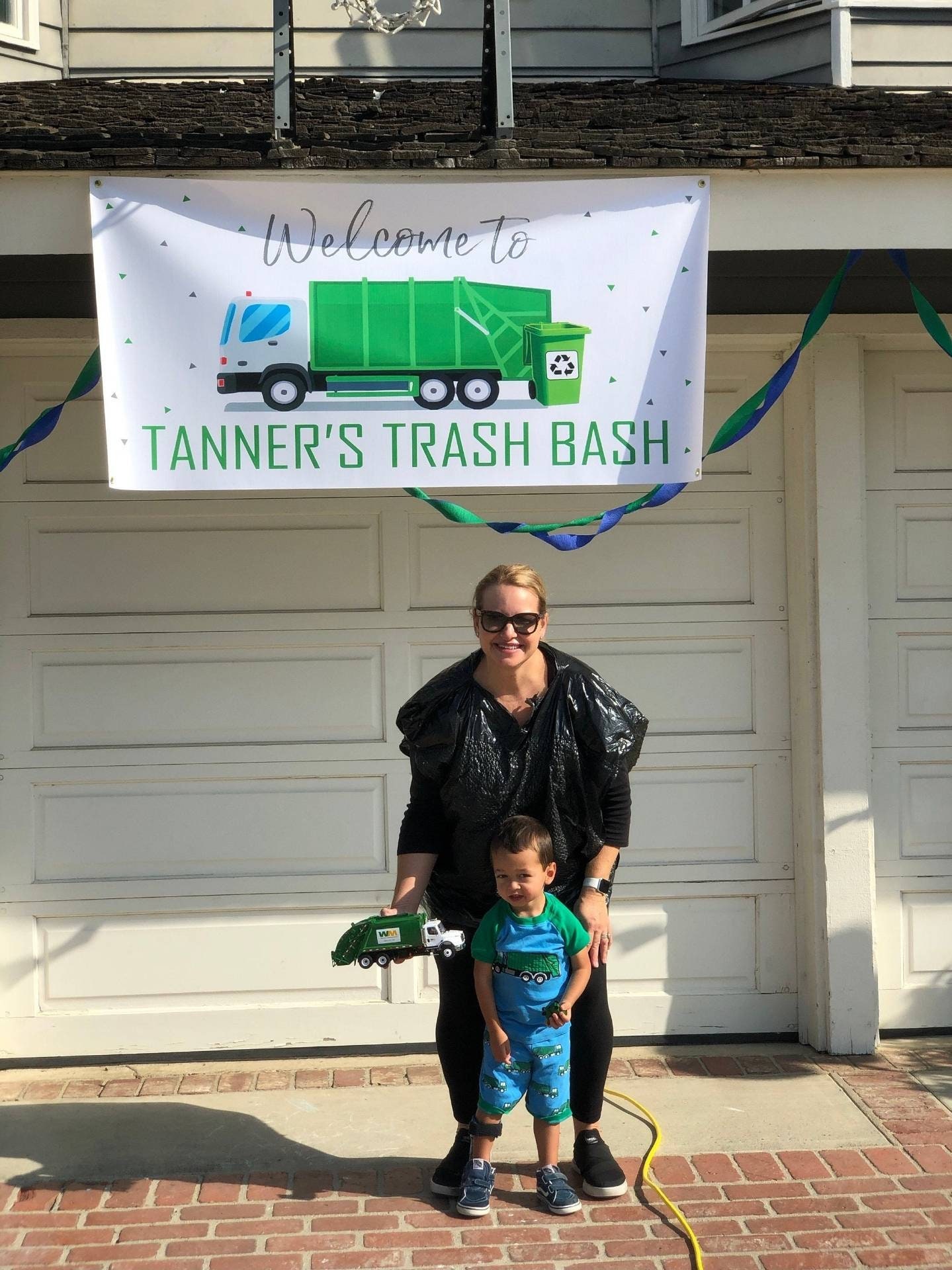 Garbage Truck Birthday Trash Bash Birthday Banner Garbage Etsy 日本