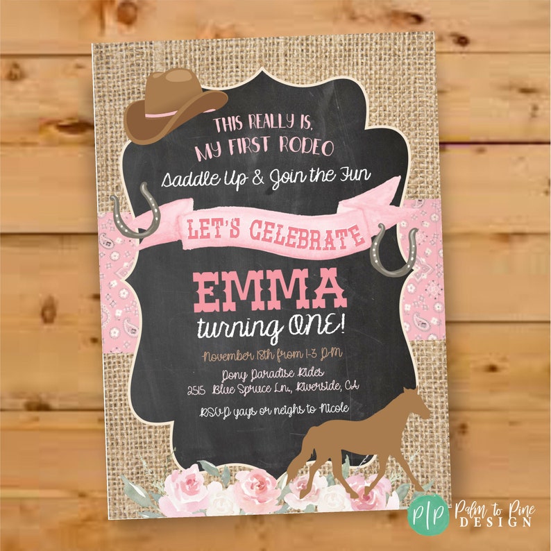 Cowgirl Birthday Banner Horse Birthday Party Pony Birthday - Etsy