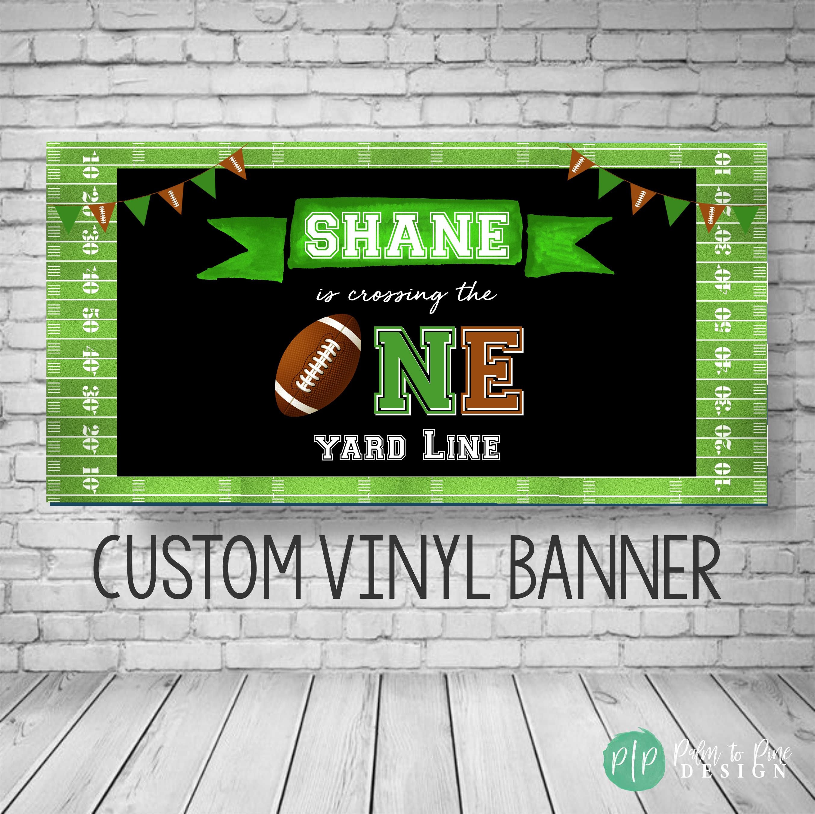 Football Birthday Banner Football Party Decor Football Birthday Decoration Football Backdrop Boy Birthday Football Banner