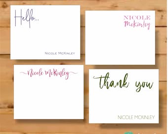 Personalized Stationary, Stationary Cards, Teacher Gift, Stationery Personalized, Stationery Set, Personalized Cards, Personalized Note Card