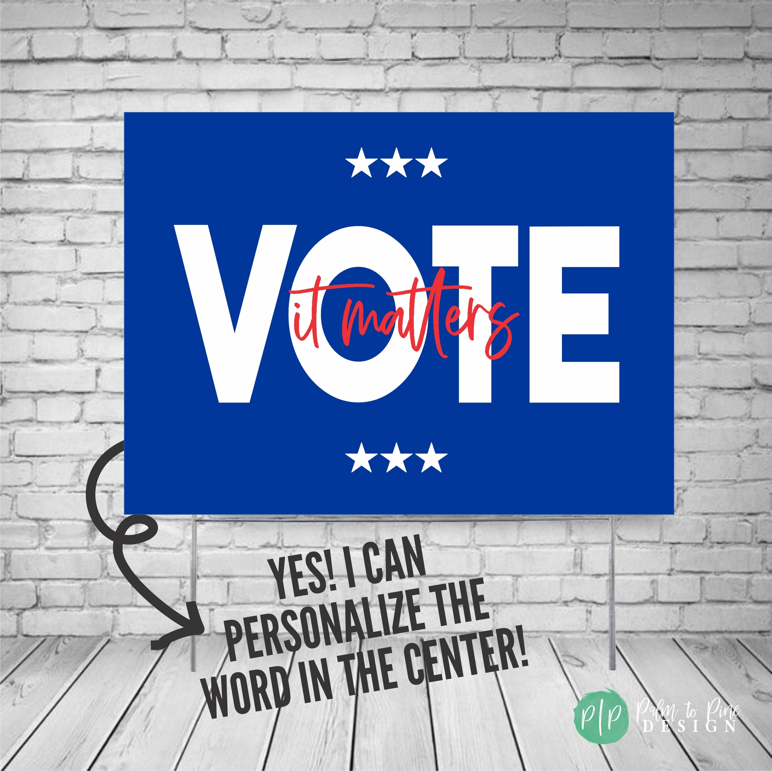 Vote Yard Sign, Elections Lawn Sign 2026, Voter Registration - Etsy