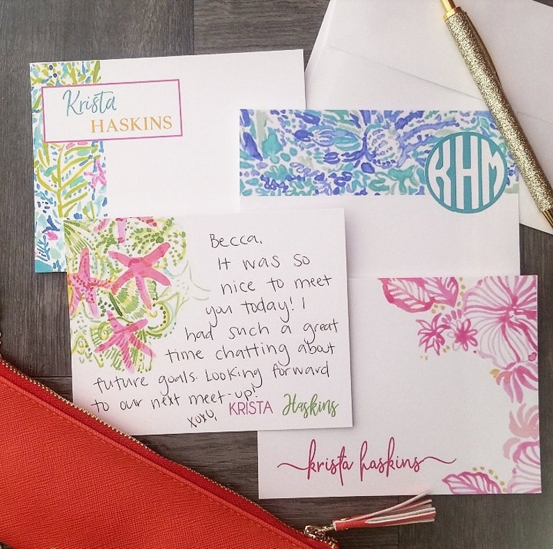 Personalized Stationary Stationary Cards Teacher Gift Etsy