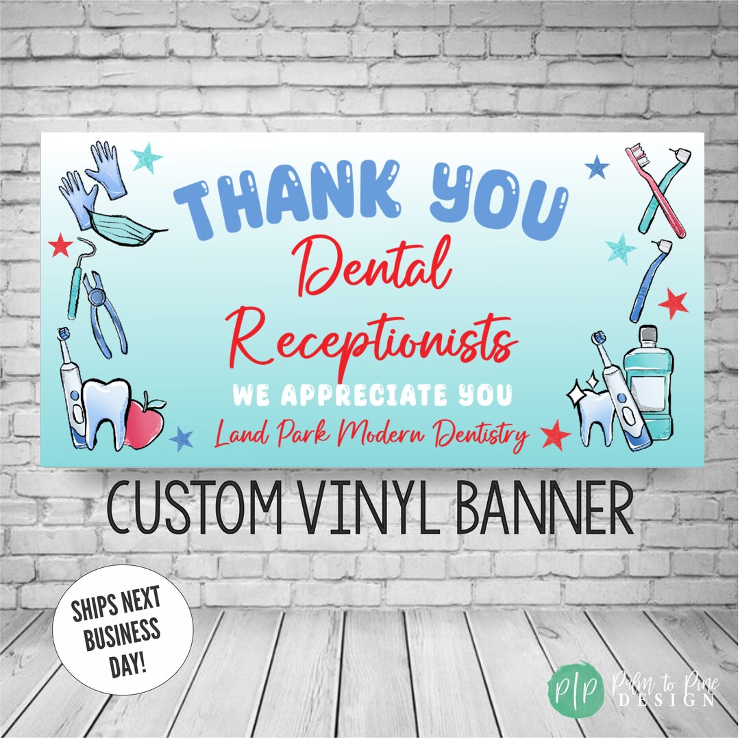 Dental Staff Appreciation Banner, Dental Appreciation Week Decor