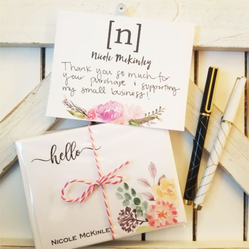 Personalized Stationary Stationary Cards Teacher Gift Etsy