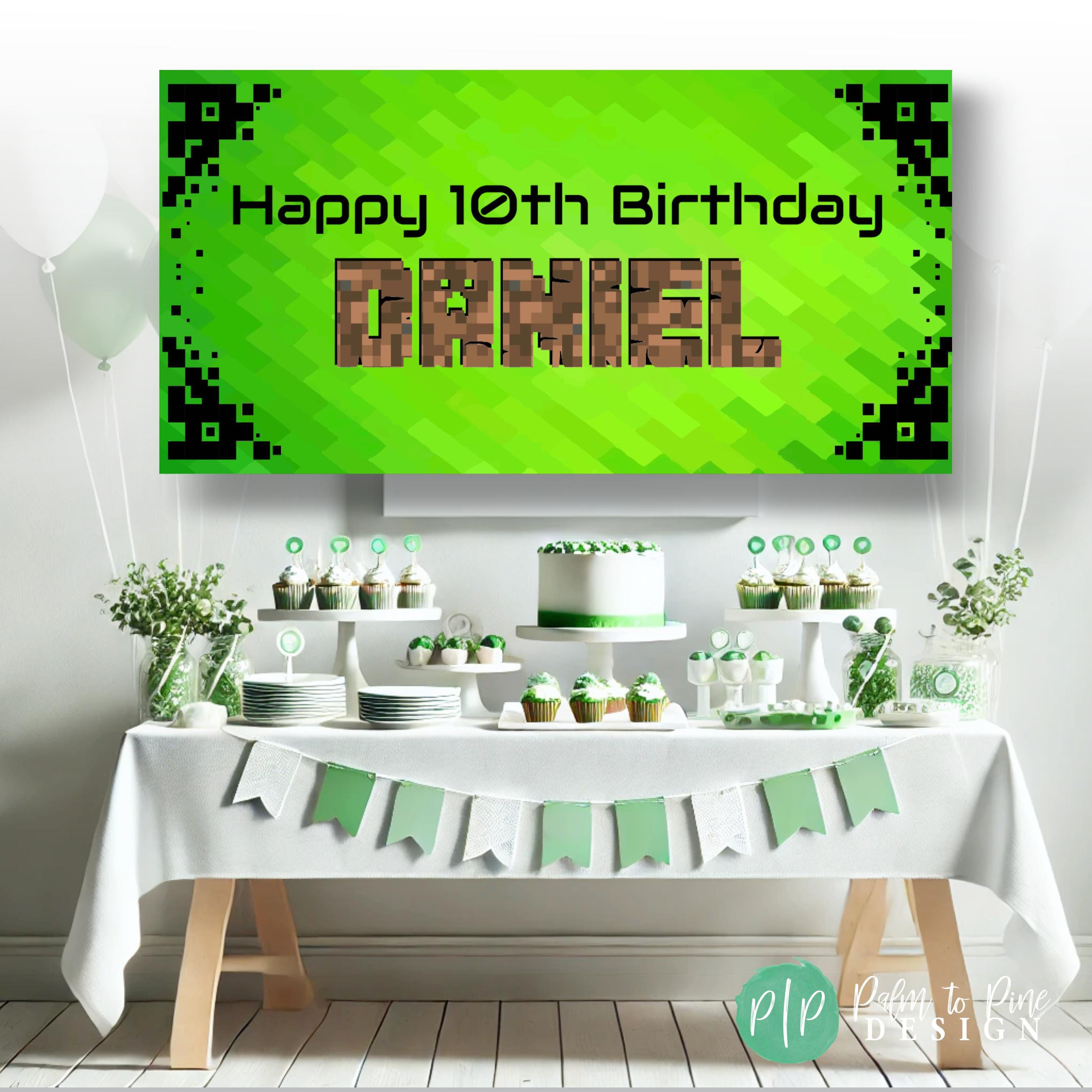 Pixel Adventure Banner with Grommets