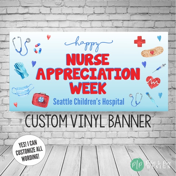 National Nurse Week Appreciation Banner, Nurses Week Decor, Nurse Week Sign, Nurse Appreciation Thank You Sign, Medical Appreciation Banner