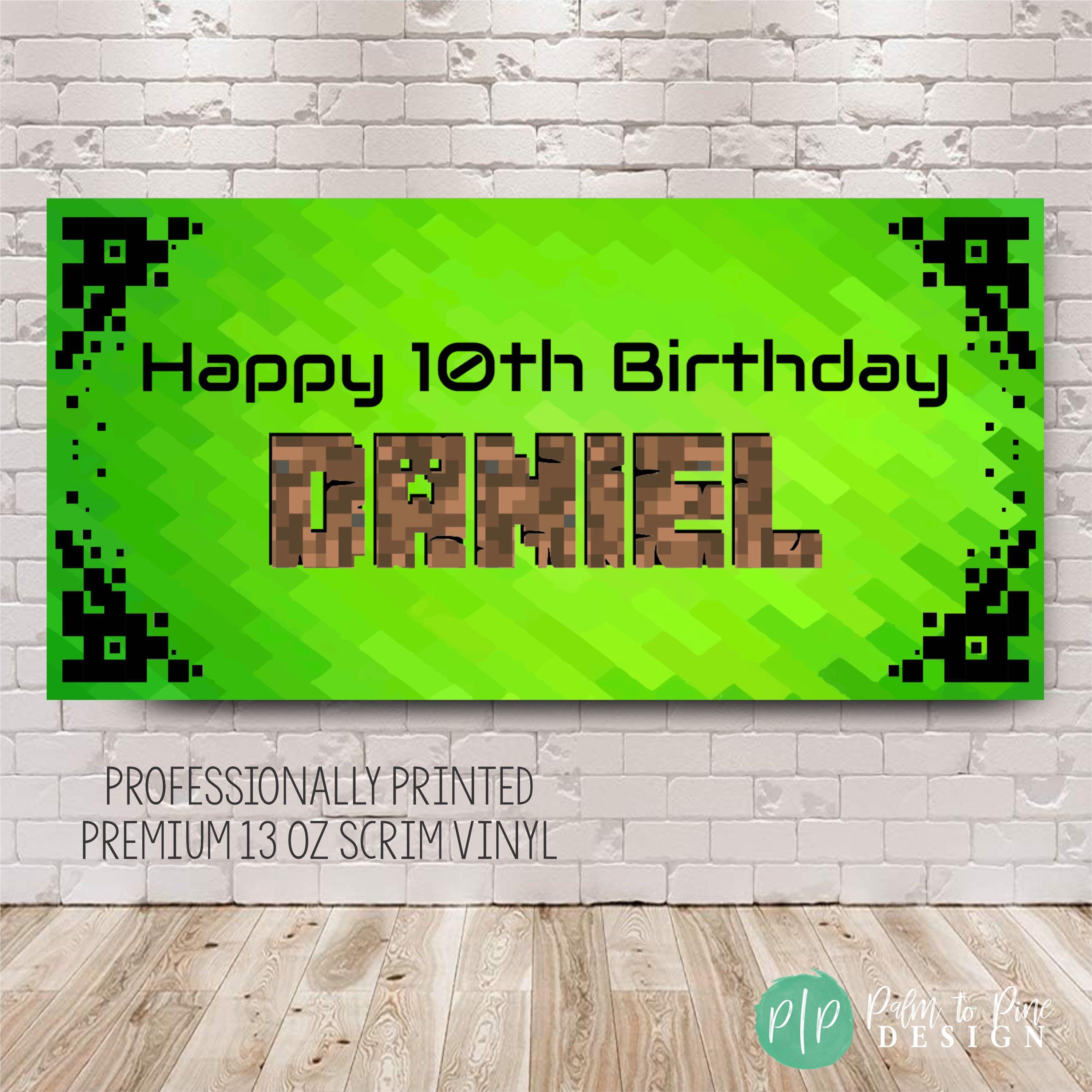 Pixel Adventure Banner with Grommets