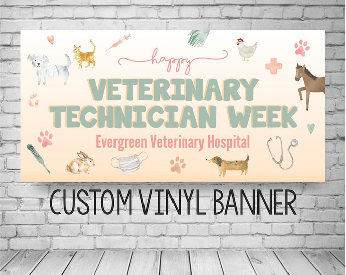 Veterinary Appreciation Week Banner, Veterinary Gift for Appreciation Day, Veterinarian