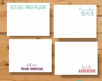 Stationary Set, Personalized Cards, Personalized Note Card, Personalized Stationary, Stationary Cards, Teacher Gift, Stationery Personalized
