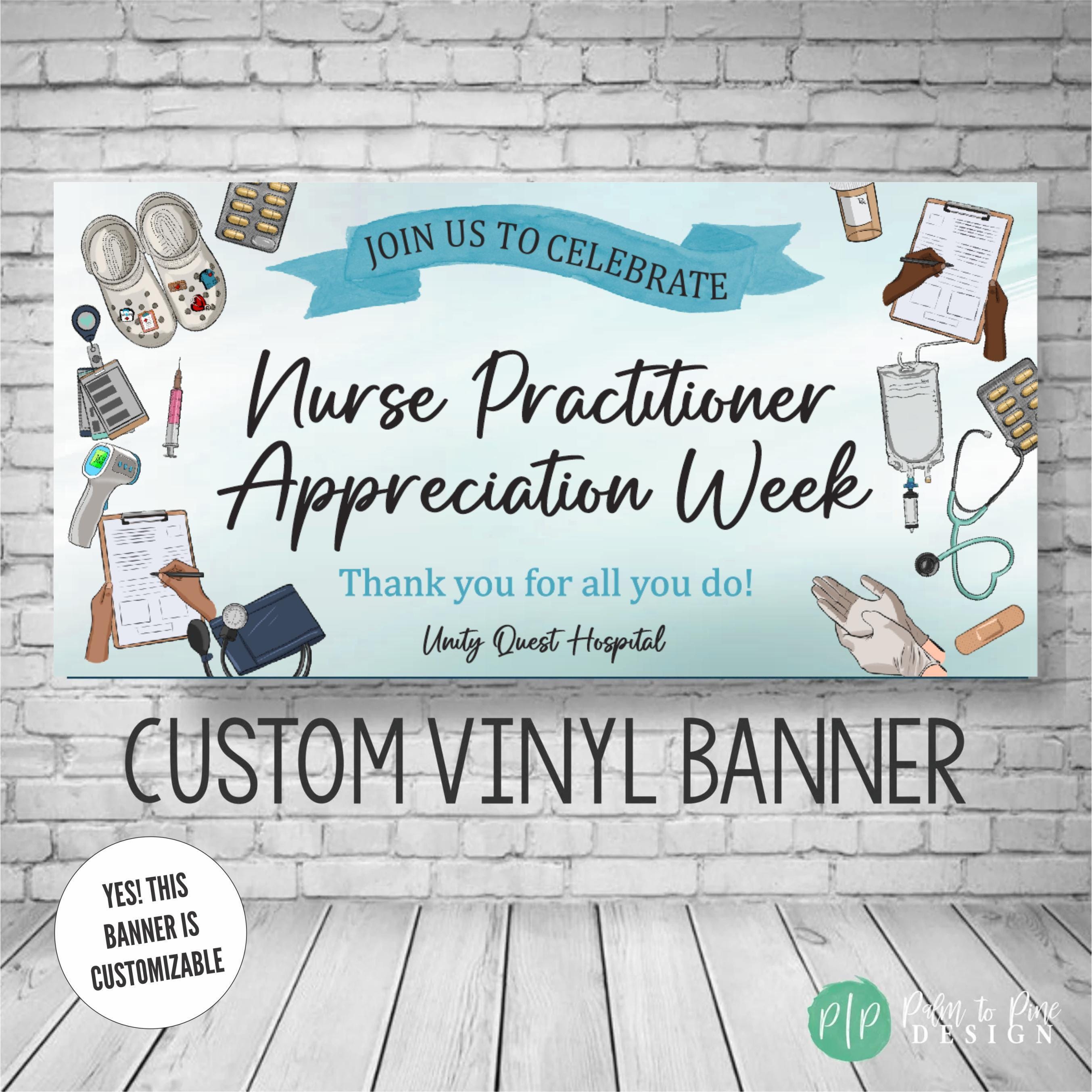 Nurse Appreciation Banner, Healthcare Professionals Thank You Sign ...