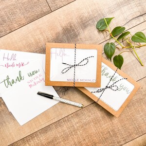 custom stationery set with gift boxes and multiple stationery designs