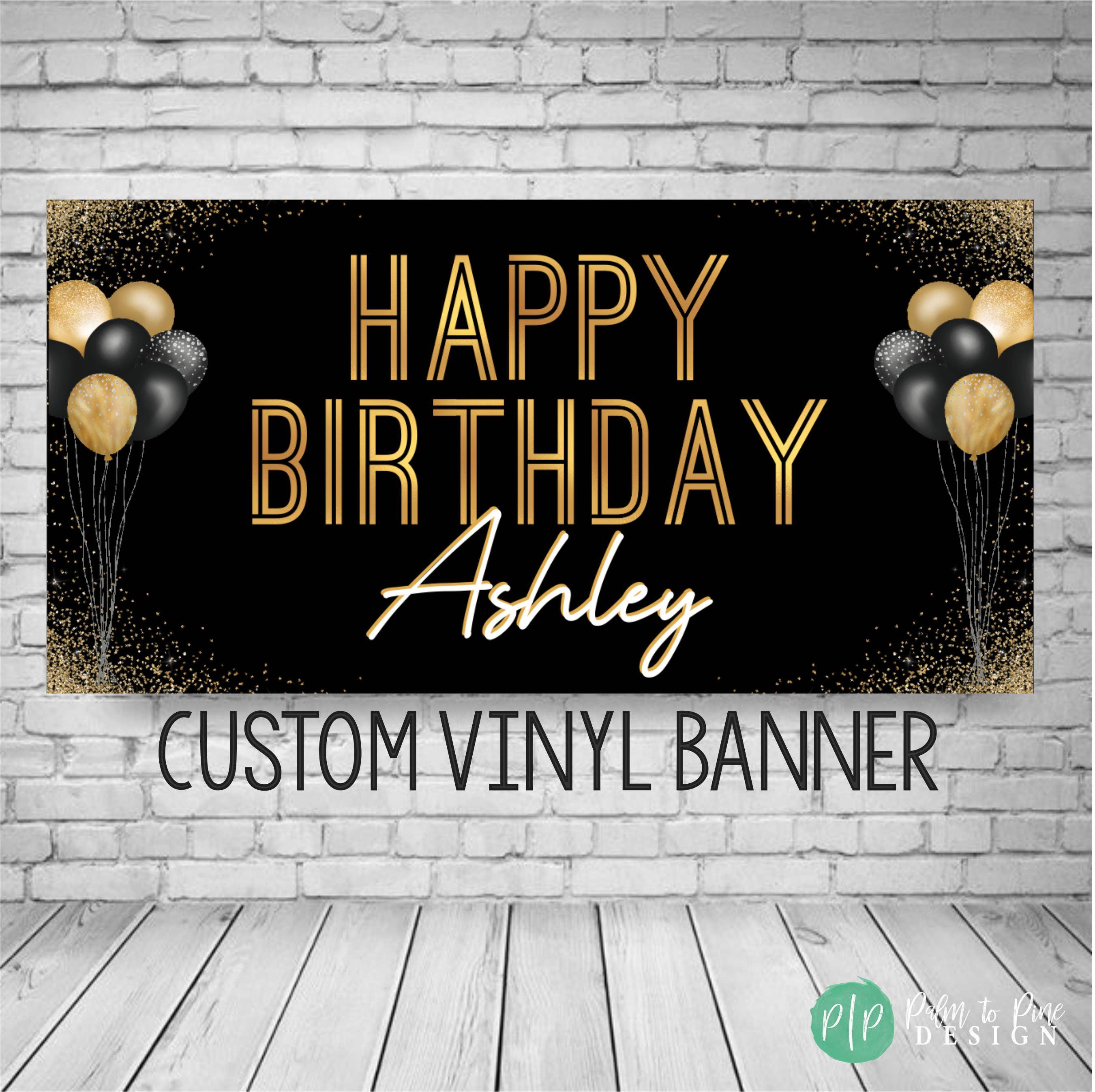 Glitzy Gold Foil Birthday Banner - 12 Foot Premium Party Decoration
