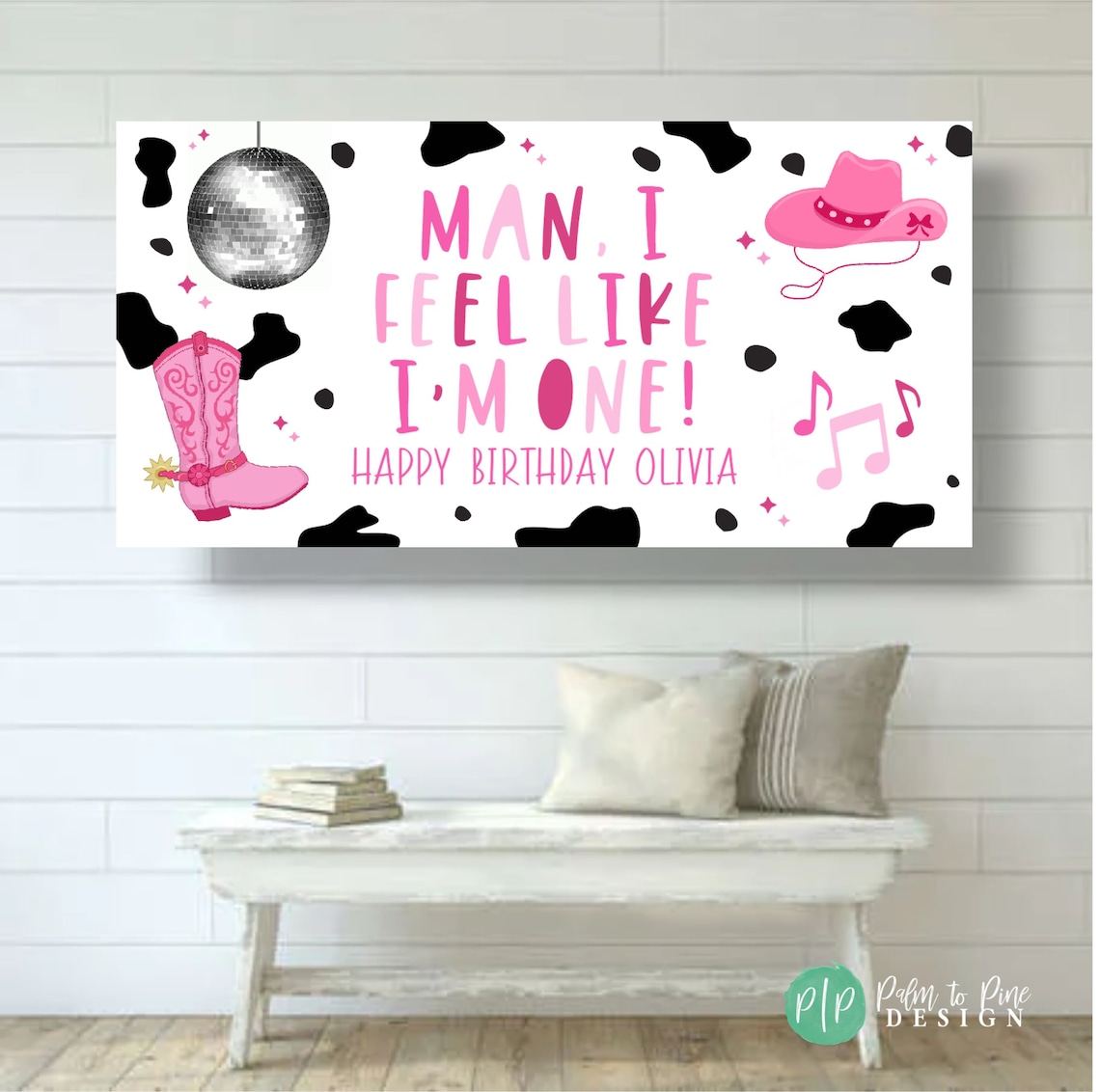 Country First Birthday Party Country Disco Banner Custom - Etsy