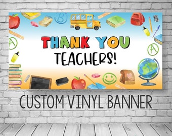 Teacher Appreciation Banner, Teacher Appreciation Week Decor, Teacher Thank You Banner, Thank You Teachers Sign, School Appreciation Banner