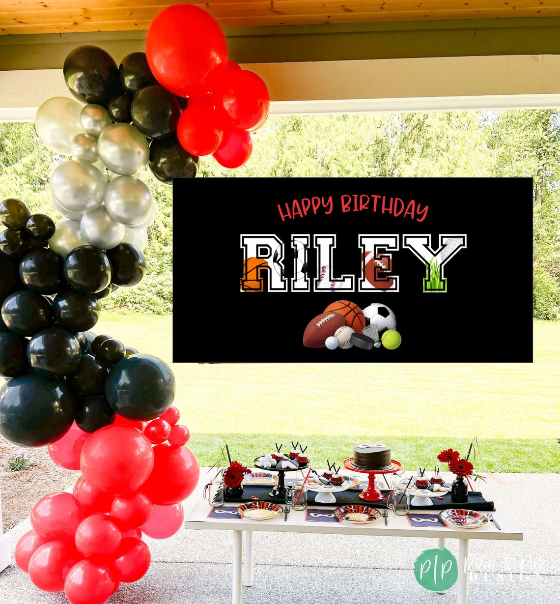 Sports Birthday Banner Sports Banner Sports Birthday Party Etsy