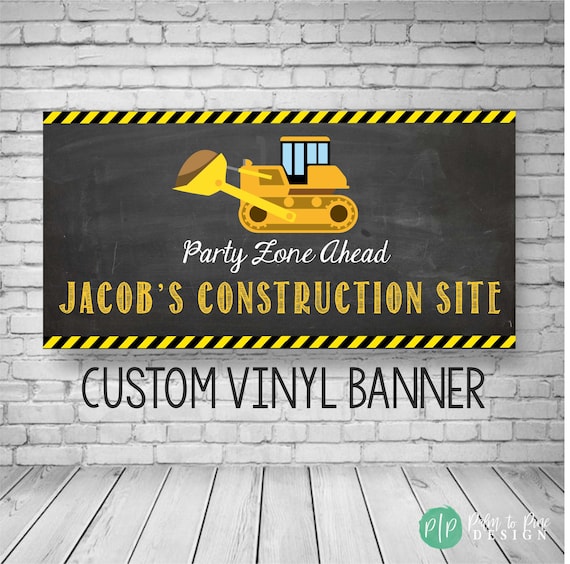 Construction Birthday Banner Construction Party Decor