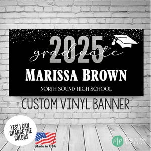 Graduation Decor, Graduation Party Banner, Graduation Banner, Graduation Backdrop, College Graduation Banner, High School Graduation Decor