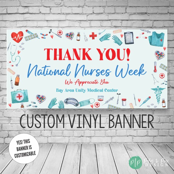 National Nurses Week Appreciation Banner, Administrative Professional Sign, Nurses Week Decor, Nurse Appreciation Sign, Medical Appreciation