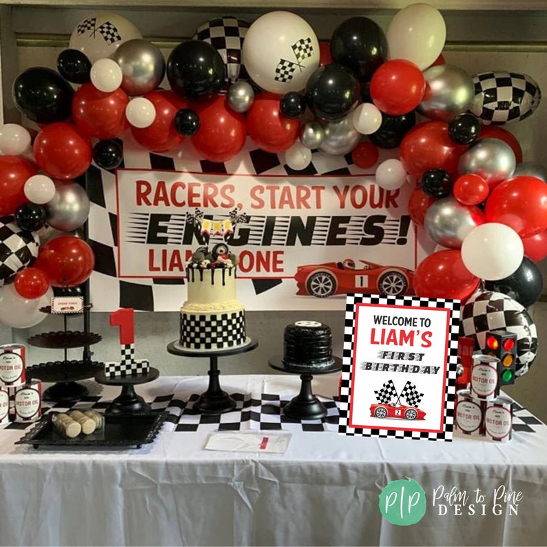 Street Racing Birthday Race Car Birthday Poster Racecar Birthday Party Car Party - Etsy