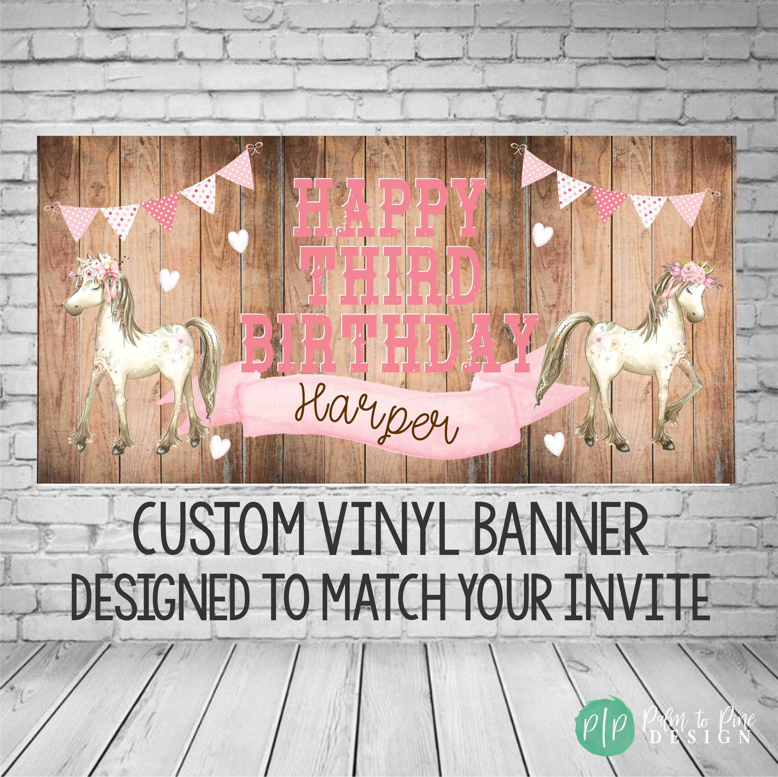 Happy Birthday Sea Horse Birthday Banner Personalized Party Decoration Backdrop Happy Birthday Sea Horse Birthday Banner Personalized Party Decoration Backdrop