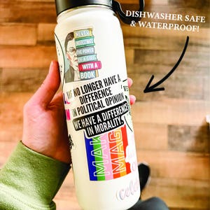 Activists Water bottle stickers for political statements