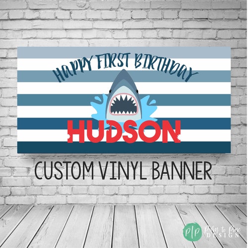 Shark Birthday Banner Baby Shark Party Decor Shark Birthday Etsy Shark Birthday Banner Baby Shark Party Decor Shark Birthday Etsy