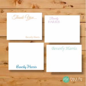 Personalized Stationery Set, Elegant Note Cards for Women, Custom Stationary Notecards