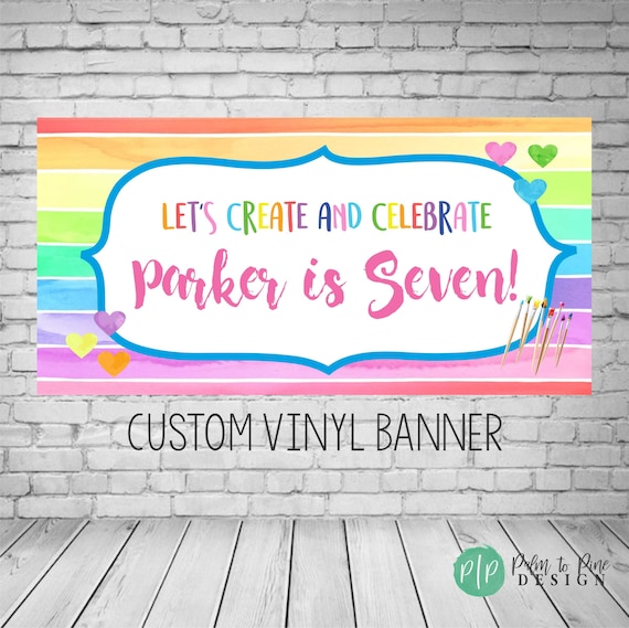 Paint Party Art Painting Birthday Party Banner