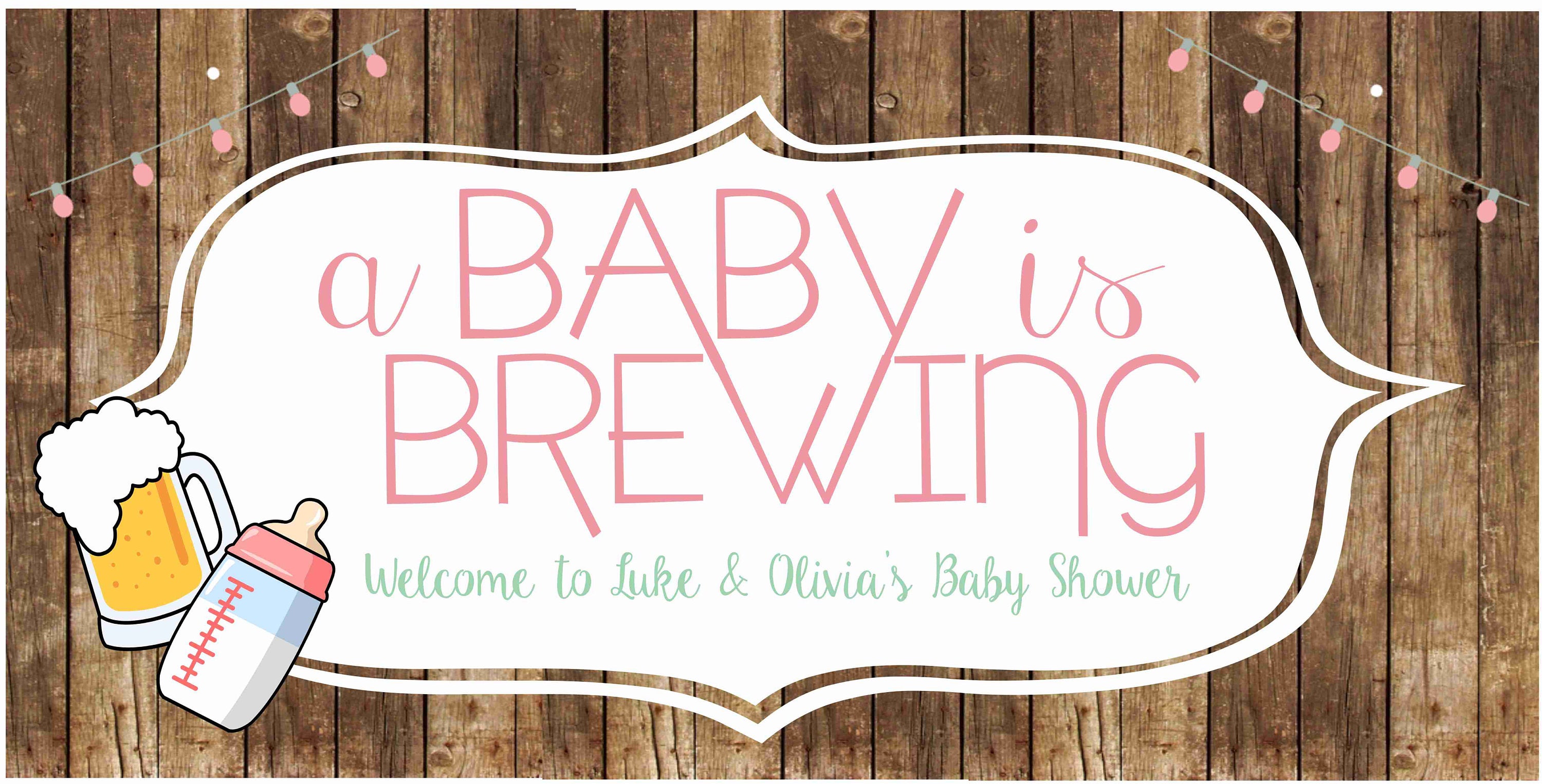 A Baby is Brewing Banner Beer Baby Shower Decor Beer Baby | Etsy