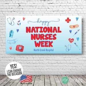 Nurse Appreciation Banner, Thank You Nurses Week Decor, Nurse Appreciation Thank You Sign, Medical Appreciation Decor, Hospital Week Sign