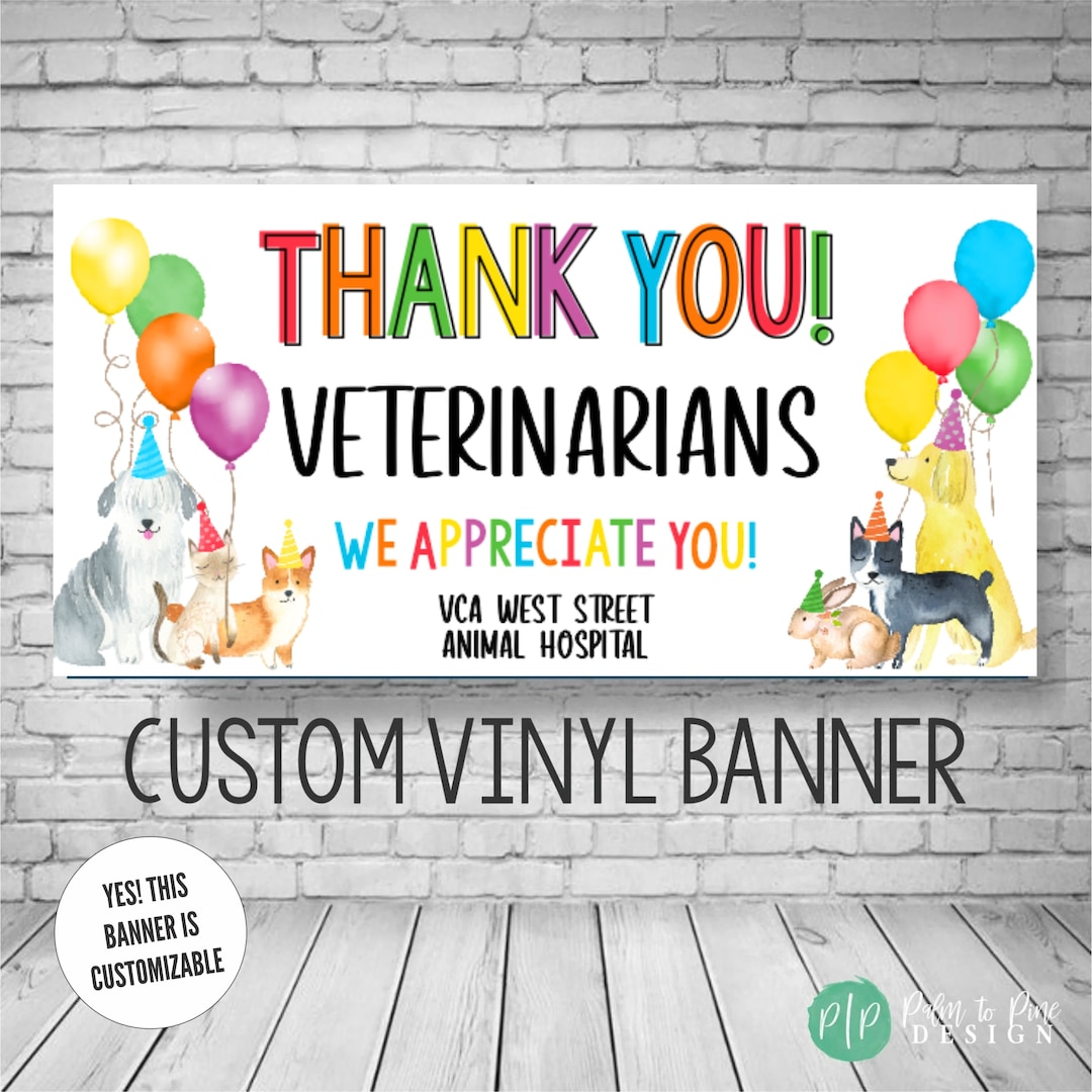 Veterinary Receptionists Week Banner, Veterinary Technician Gift