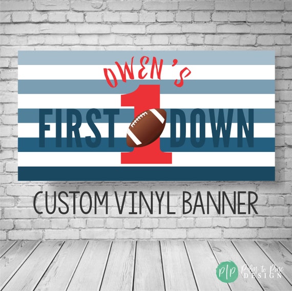 Football Birthday Banner Football Party Decor Football Birthday