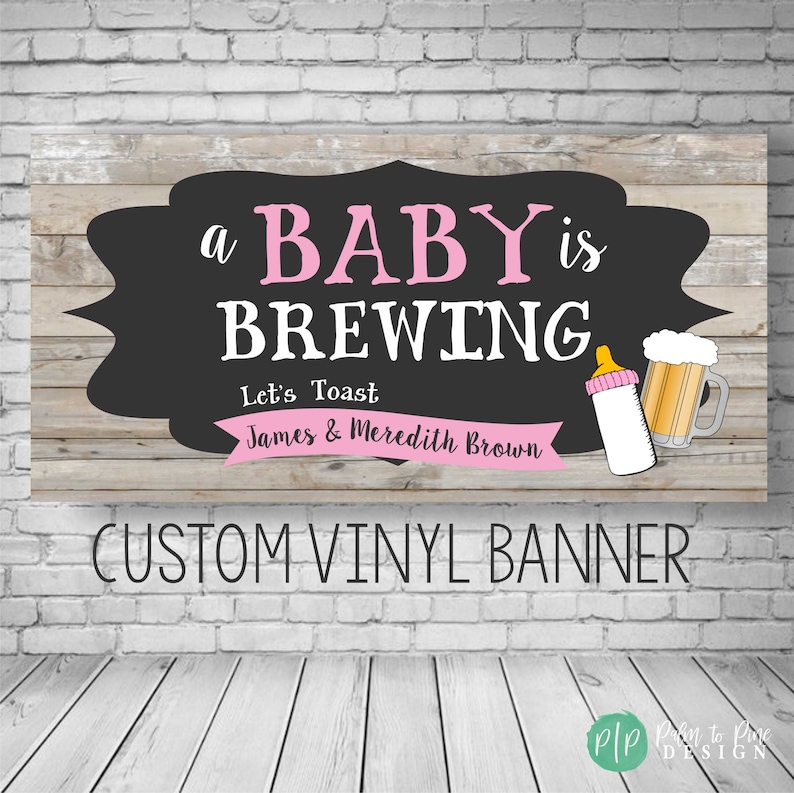 A Baby is Brewing Banner Beer Baby Shower Decor Beer Baby - Etsy