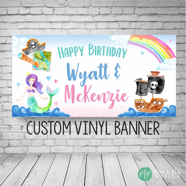 Mermaid Party Banner - Etsy