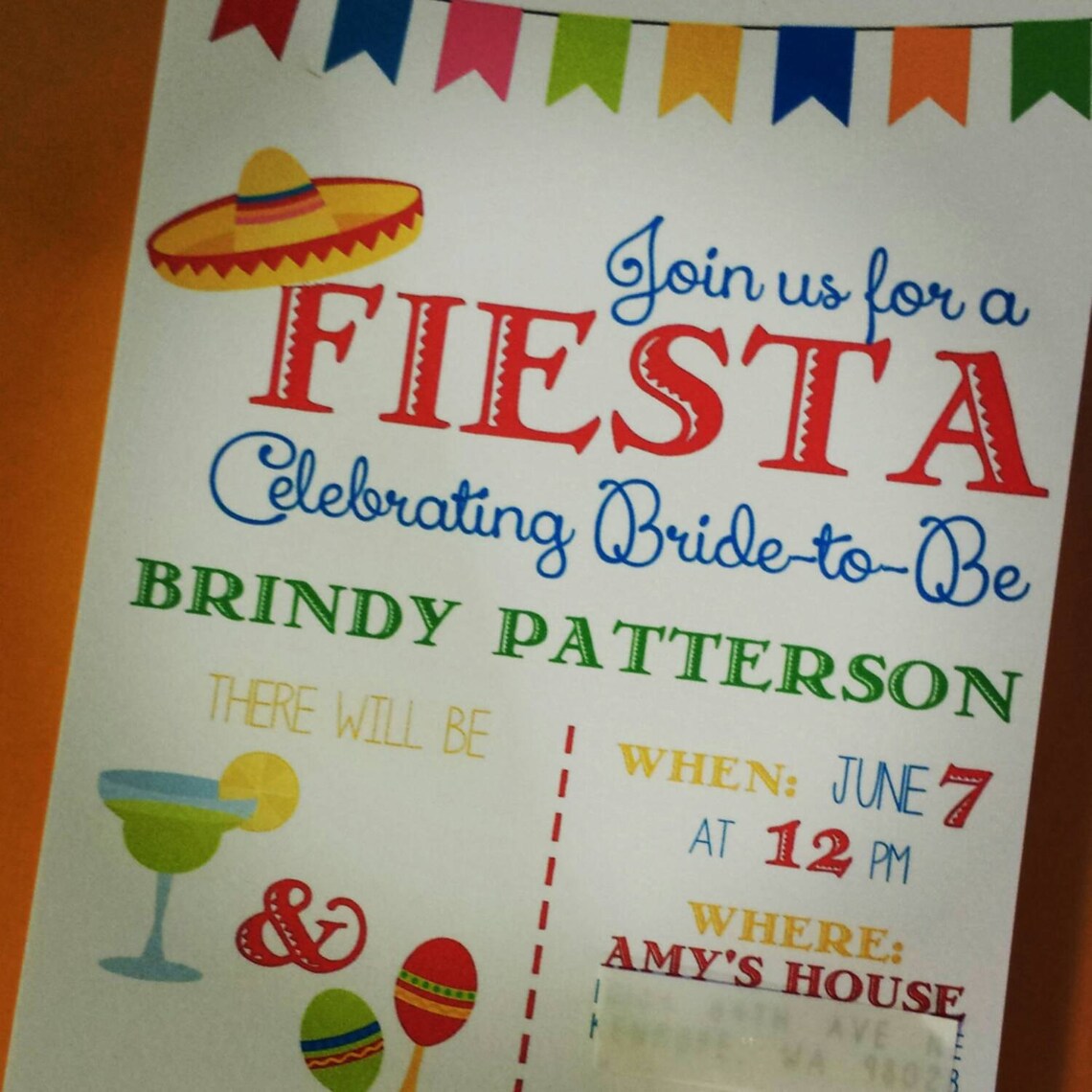 Mexican Bridal Shower Invitation Fiesta Bridal Shower Invite Etsy