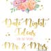 Date Night Printables Bridal Shower Date Night Ideas Date - Etsy
