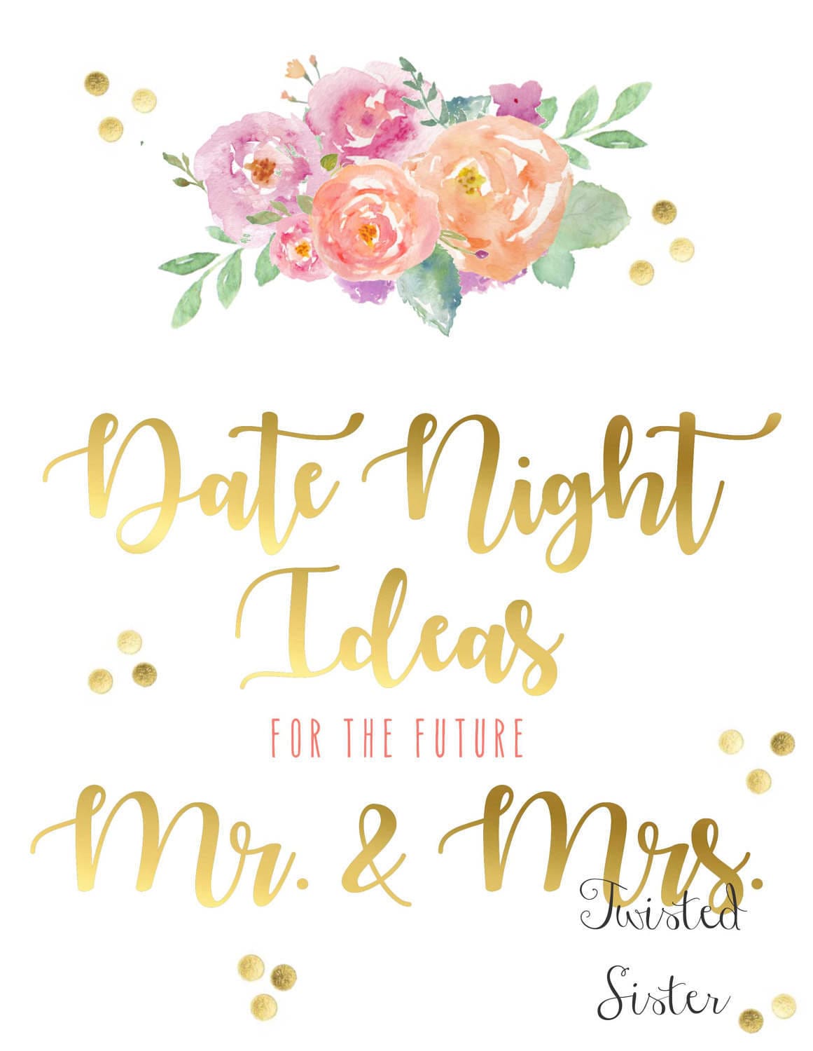 Date Night Printables Bridal Shower Date Night Ideas Date | Etsy