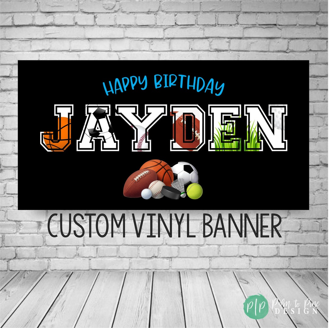 Sports Birthday Banner, Sports Banner, Sports Birthday Party