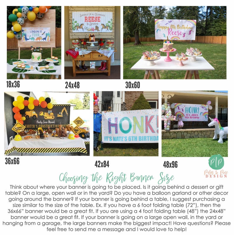 Dinosaur Birthday Banner, Girls Dino Party Decor, Custom Vinyl Backdrop (Color Options) image 11