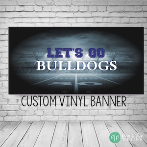 Football Birthday Banner, Football Party Decor, High school Football Banner, Football Backdrop, Personalized Football Team Banner, Sports